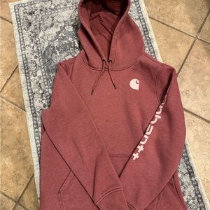 Carhartt Men's Maroon Hoodie Sweater